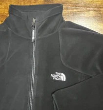 North Face Jacket Mens Large Black Wind Pro Polartec Fleece Full Zip Outdoor