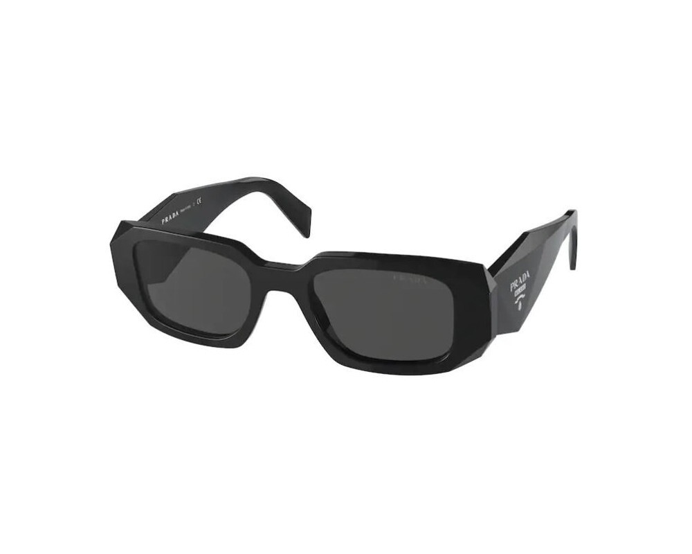 Prada PR17WS 1AB5S049 49mm Black Sunglasses with Dark Grey Lens