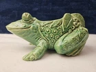 McCoy pottery, Vintage, Frog planter/green USA MADE IN
