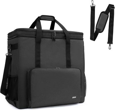 Double-Layer PC Carrying Case, Desktop Computer Travel Bag for PC Chassis, Keybo