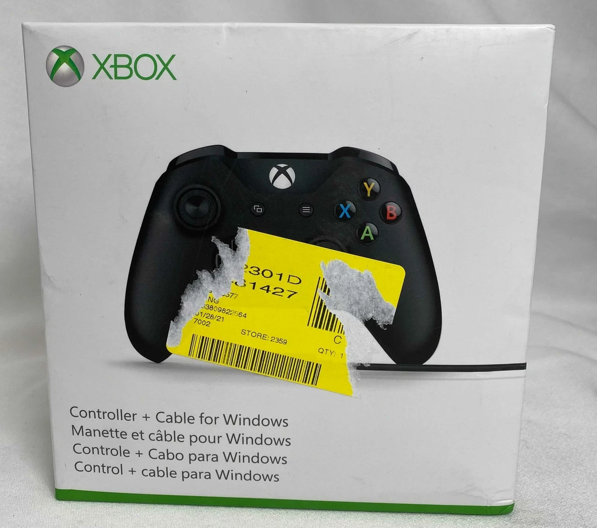 Microsoft Xbox Controller 1708 + Cable- Tested- Missing Cable 889842121964