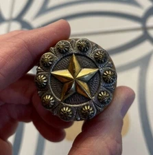 Metal Star Wooden Base Wine Bottle Cork Stopper Rubber Seal Large