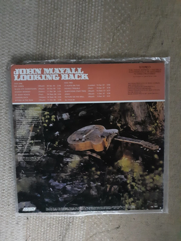 John Mayall Looking Back 1970s Reissue #MIP-1-9396 Compilation Canada Import - Image 2 of 4
