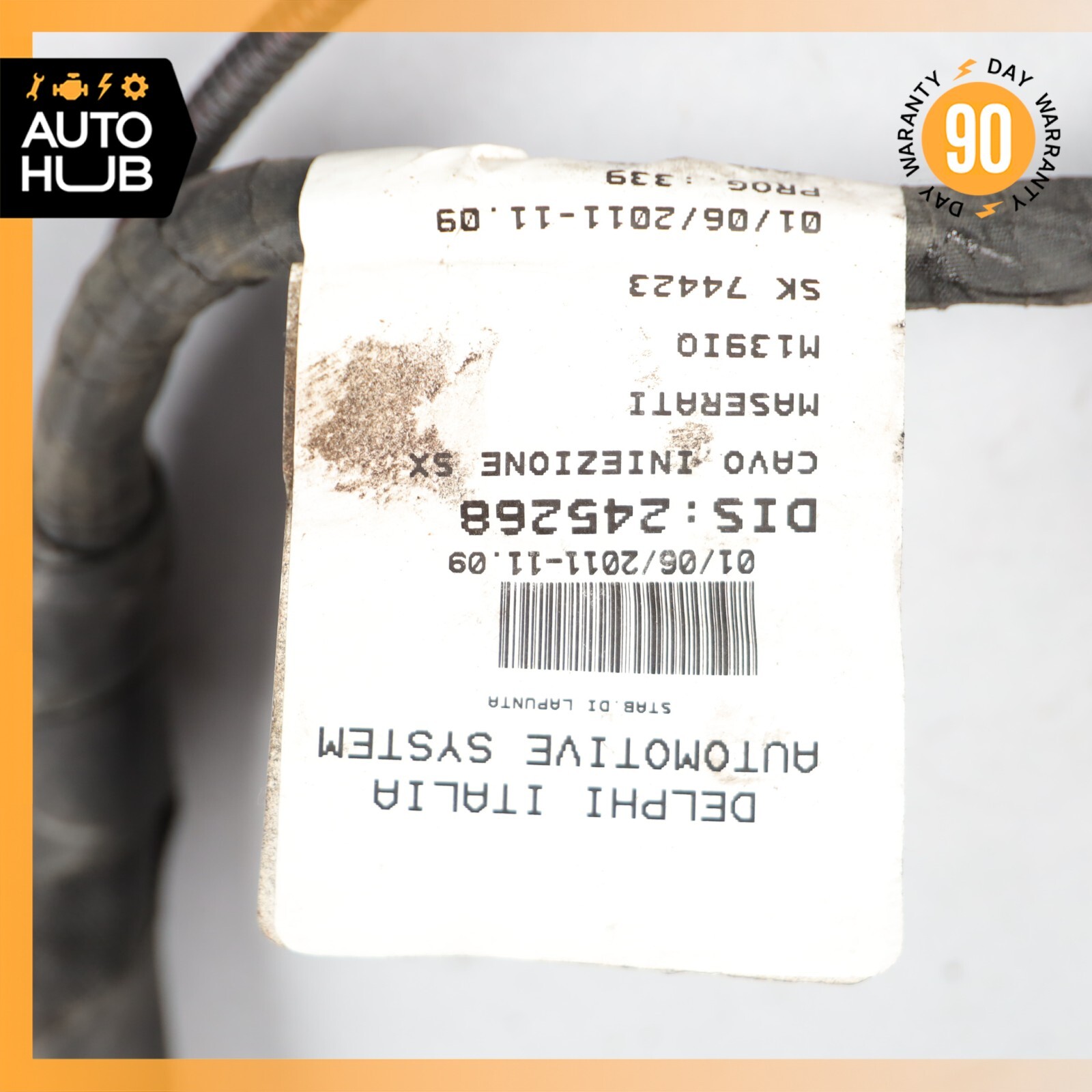 09-19 Maserati GranTurismo 4.7L Fuel Injector Injection Wiring Harness OEM 61k
