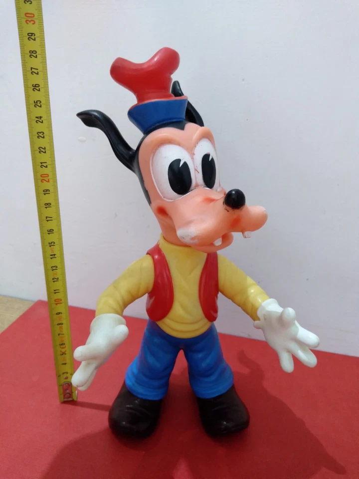 OTTIMO STATO Pippo Ledra 28 cm LEDRA LEDRAPLASTIC con fischietto - Immagine 2 di 4