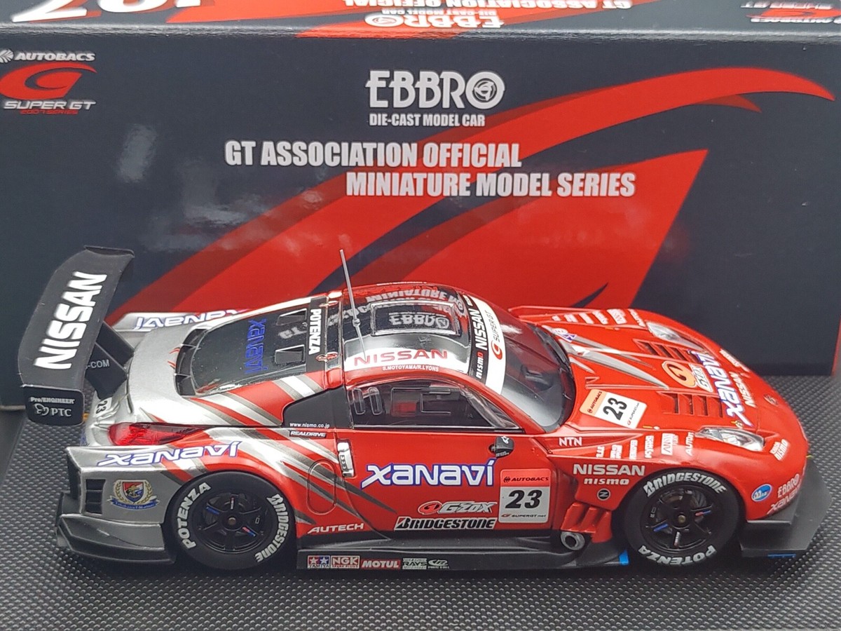 EBBRO 43913 1:43 2007 XANAVI NISSAN NISMO Z SUPER GT 500 #23