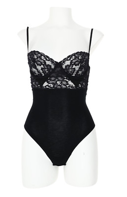 La Perla L61344 Amelia Underwire Black Bodysuit Size 34C
