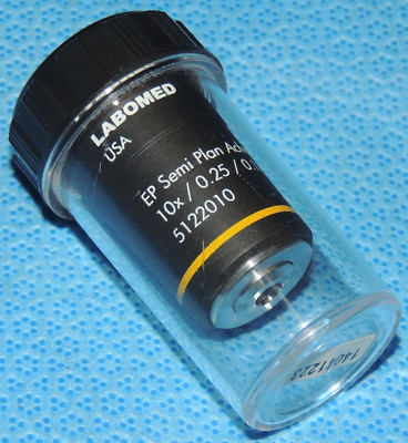 NEW Labomed Microscope 10X 0.25 Oil 0.17 Objective Lens EP Semi Plan Achromatic