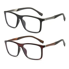 Men Eyeglass Frames Square Glasses Full Rim Optical Spectacles RX Eyewear Frame