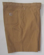 NWT Carhartt Men's Sz 54 Big and Tall 10" Rugged Flex Rigby Short Tan 102514-232