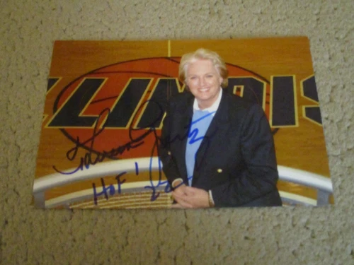 THERESA GRENTZ Signed 4x6 Photo ILLINI RUTGERS BASKETBALL COACH AUTOGRAPH
