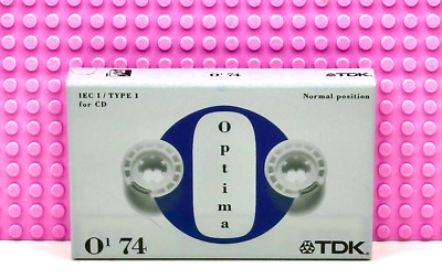 TDK  OPTIMA I    74  VS. II    TYPE I    BLANK CASSETTE  TAPE (SEALED)