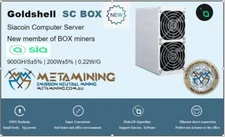 New Goldshell SC Box ASIC Miner NO PSU - Quiet Home Miner