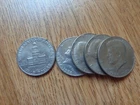 50 Cent Kennedy US Coins 5 coin Lot from 1976 (bicentennial commemoration)