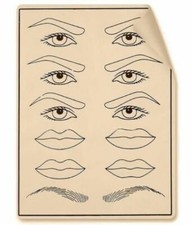 5/10/20/50/100Pcs 8x6" Tattoo Practice Skin for Needles eye eyebrow Lip US SELLE