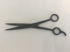 Vintage Barber Shears Hair Cutting Scissors 7" Dunlap Brand MCM Retro Scissors