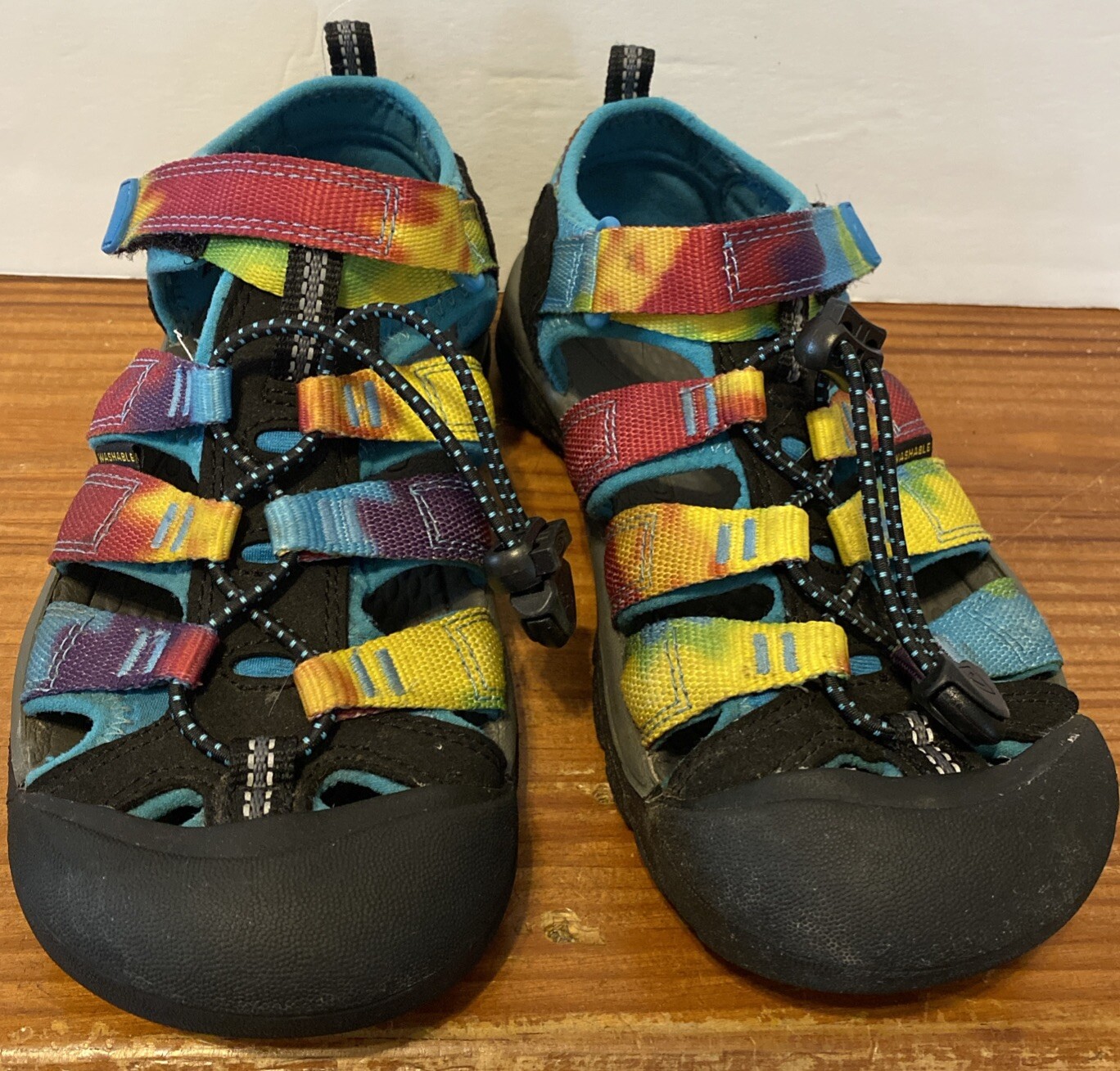 Sandali Keen Kids Newport H2 arcobaleno tie dye scarpe da trekking acqua US 2 giovani