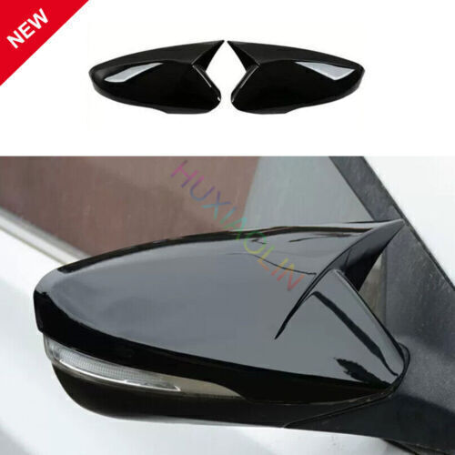 2011-16 Hyundai Elantra Black OX Horn Rearview Mirror Cover Trim