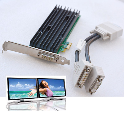 VGA-CARD DUAL HEAD 256MB NVIDIA NVS290 PCI-E 1 4 16 DMS59 PASSIVKÜHLUNG #G35 MM