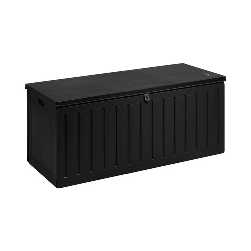 Livsip Outdoor Storage Box Bench 490L Cabinet Container Garden Deck Tool Black - Picture 5 of 10