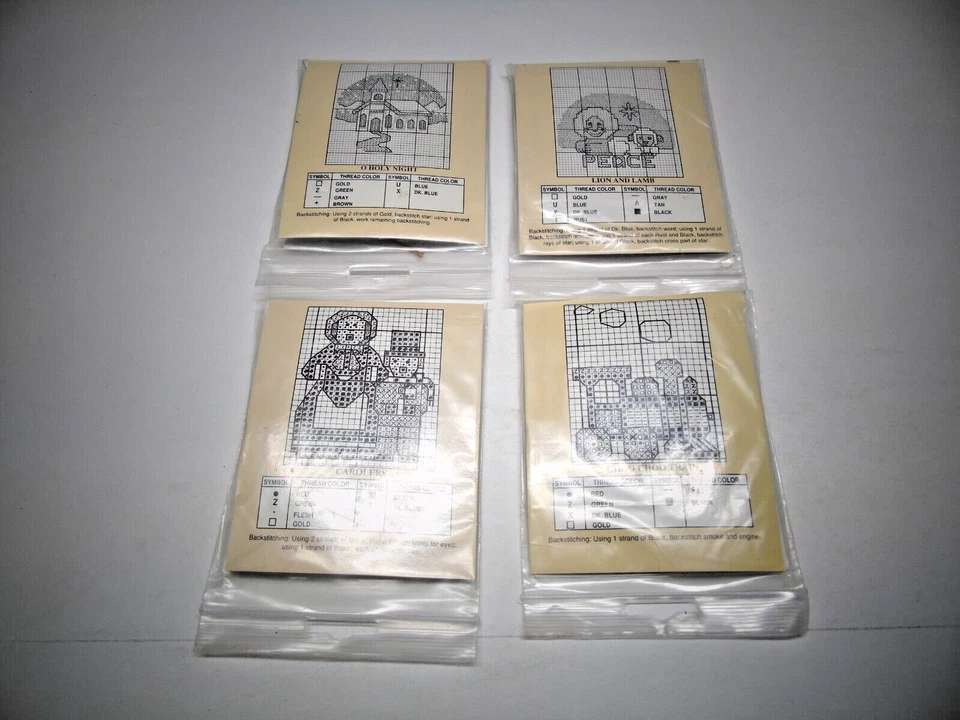 Traditions Mini Cross Stitch Lot of 4 Carolers, O Holy Night, Lion and Lamb, Cho - Image 2 of 4