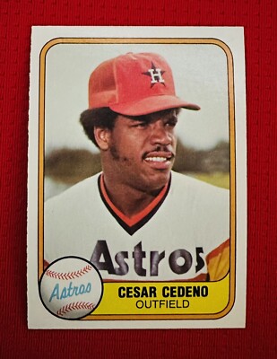 1981 FLEER #59 CESAR CEDENO HOUSTON ASTROS NM-MT OR BETTER 4 TIME AS 5 TIME GG