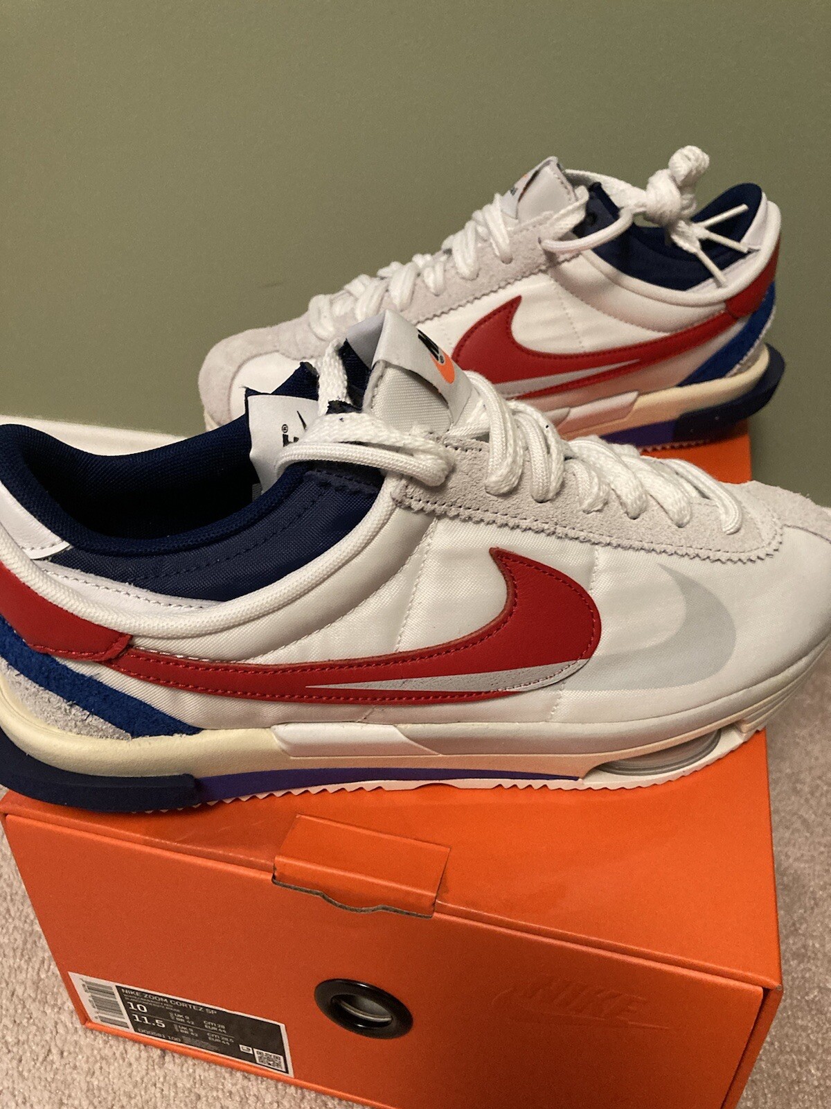 SACAI X NIKE Nike Cortez 4.0 x sacai OG 2022 taglia 10