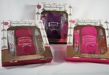 Bodycology 3 Piece Gift Set Moisturizing Body Cream Fragrance Mist Cozy Socks