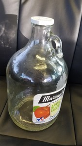 Glass Jug With Handle 1 Gallon Apple Cider W Lid Ebay