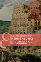 The Cambridge Companion To Hermeneutics Michael N. Forster (U. A.) Taschenbuch