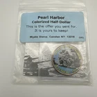 Pearl Harbor Painted Kennedy Half Dollar
