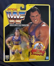WWF HASBRO MOC CRUSH YELLOW CARD HIGH GRADE WORTHY