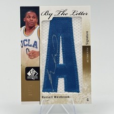 2011-12 SP Authentic Russell Westbrook UCLA By The Letter 