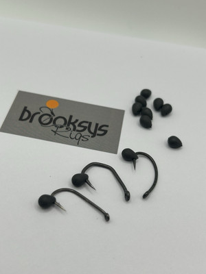 BROOKSYS TUNGSTEN SHOT ON THE HOOK BEADS, (Larg/Med) HOOK SHOT, CARP RIGS 3G/4G