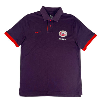 PSV Eindhoven 2010s NIKE Purple Polo Football Shirt XL Mens Soccer Jersey