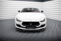 Maxton Design Frontlippe V.2 Passend FüR Maserati Ghibli Mk3 FL Schwarz Hochglan