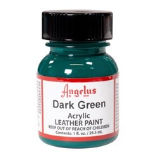 Angelus Dark Green Acrylic Leather Paint 1 Fl Oz Quick Dry Water Based