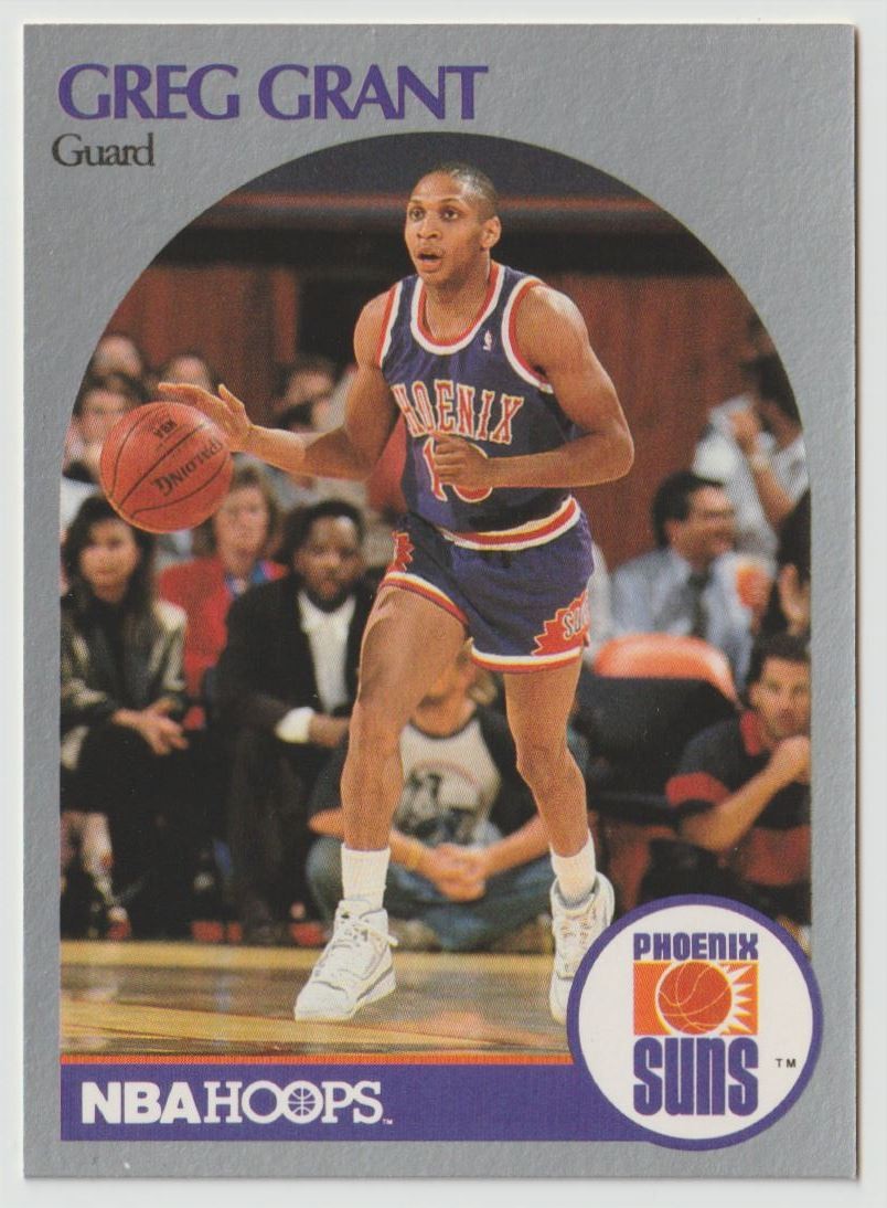1990-91 NBA HOOPS PAULA ABDUL CAMEO/ERROR CARD GREG GRANT Rookie PHOENIX SUNS