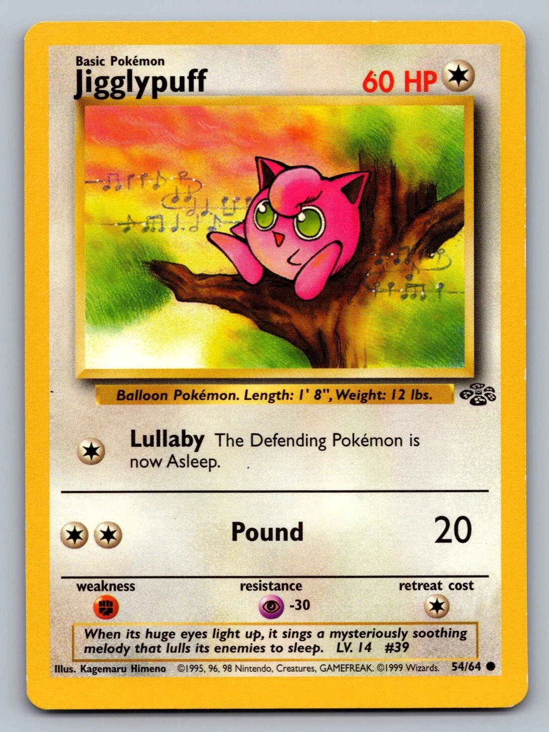 Jigglypuff - Jungle #54 Price & Value ($1.61) | PokeScope