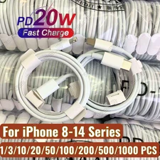 Fast Charger USB C Type C PD Cable For iPhone 14 13 12 11 Pro Max XR 8 iPad Lot