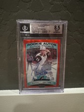 2019-20 O-Pee-Chee Platinum Barrett Hayton Red Rookie Auto /50 RC #R-BH BGS 8.5