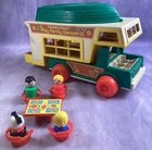 Vtg 1972 Fisher-Price Toys Play Family Camper Boat and accessories Little People