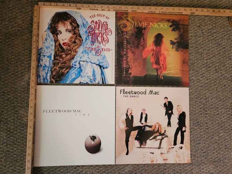 Fleetwood Mac Stevie Nicks Promotional Poster Flats 12 X 12   Rare 