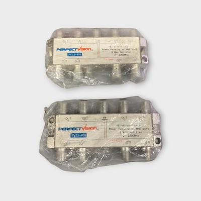 Perfect Vision PV23-408, 8-way Signal Splitter (Lot of 2) - New Old Stock