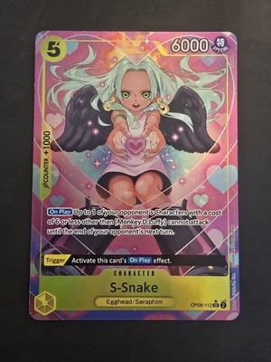 One Piece Card Game S-Snake OP08-112 SR Alt Art Two Legends OP-08