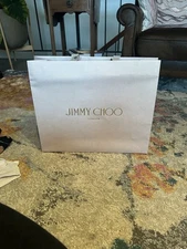 Jimmy Choo Empty Paper Shopping Gift Bag Big Ivory