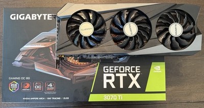 GIGABYTE GeForce RTX 3070 Ti GAMING OC 8GB GDDR6X RGB DLSS HDMI/DP