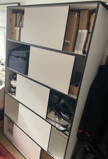 Büro Schrank Regal Aktenschrank weiß 