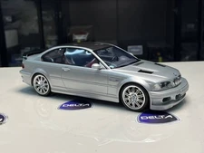 1/18 OTTO MOBILE Bmw M3 Gtr Street Version E46 In Titan Sliver