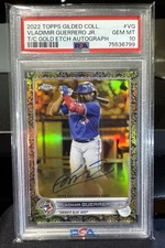 2022 Topps Gilded Collection Gold Etch Auto PSA 10 Vladimir Guerrero Jr. # 17/40